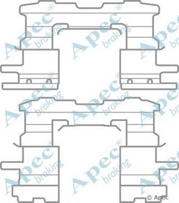 APEC BRAKING kit1061 -  Комплектующие, тормозные колодки
